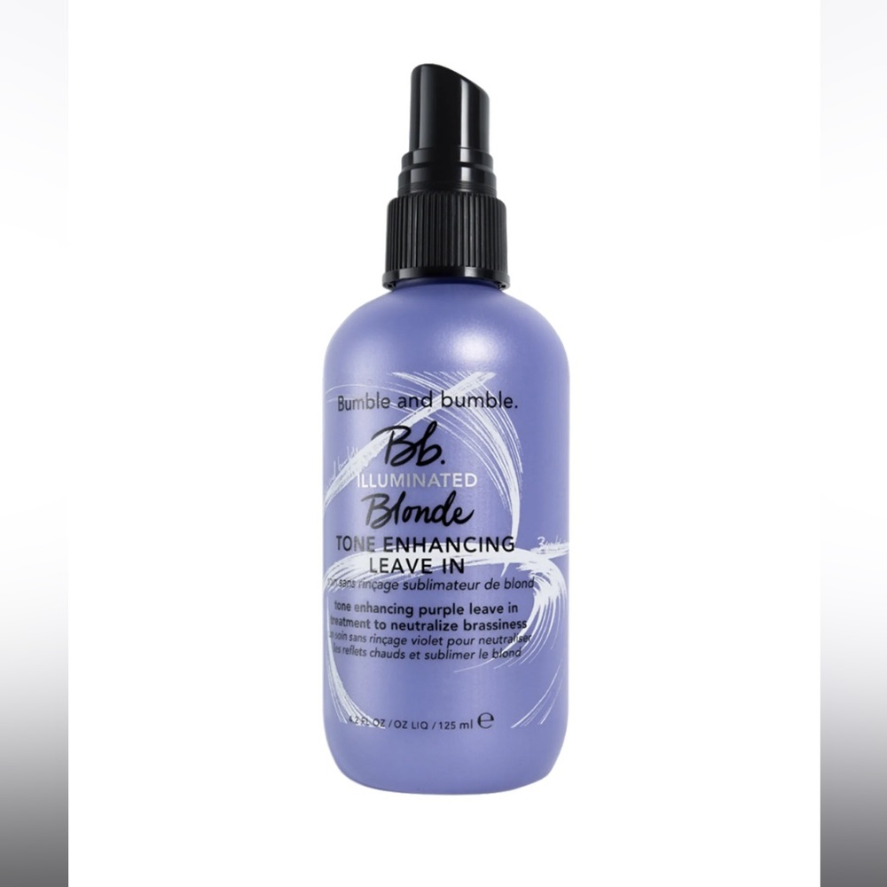 NEW FULL SIZE BUMBLE AND BUMBLE BLONDE PURPLE TINE ENHANCING LEAVEIN SPR…